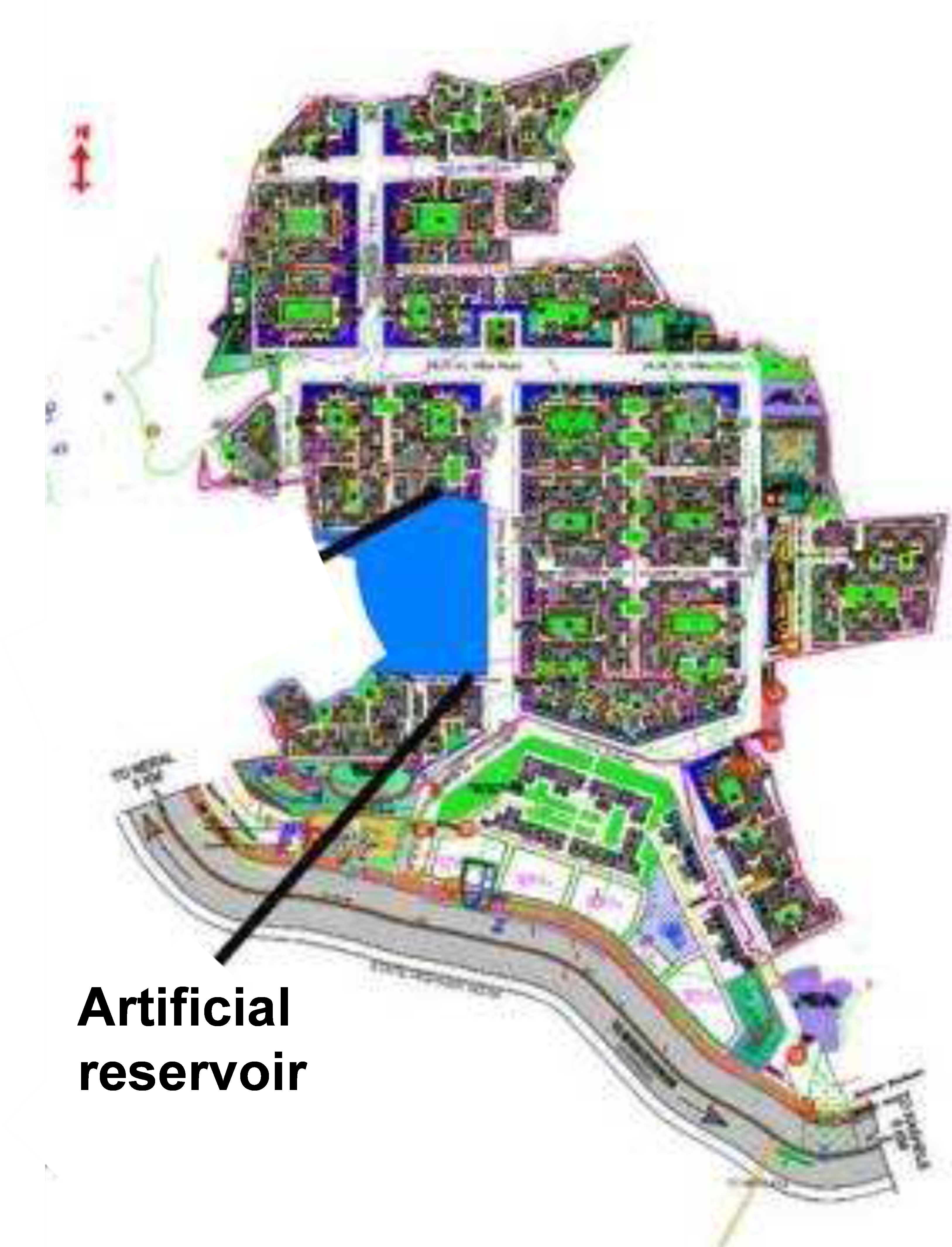 Fig 7 Location of an artificial reservoir